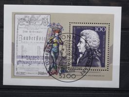 BRD 1991 Todestag W.A. Mozart Block 26 gest.