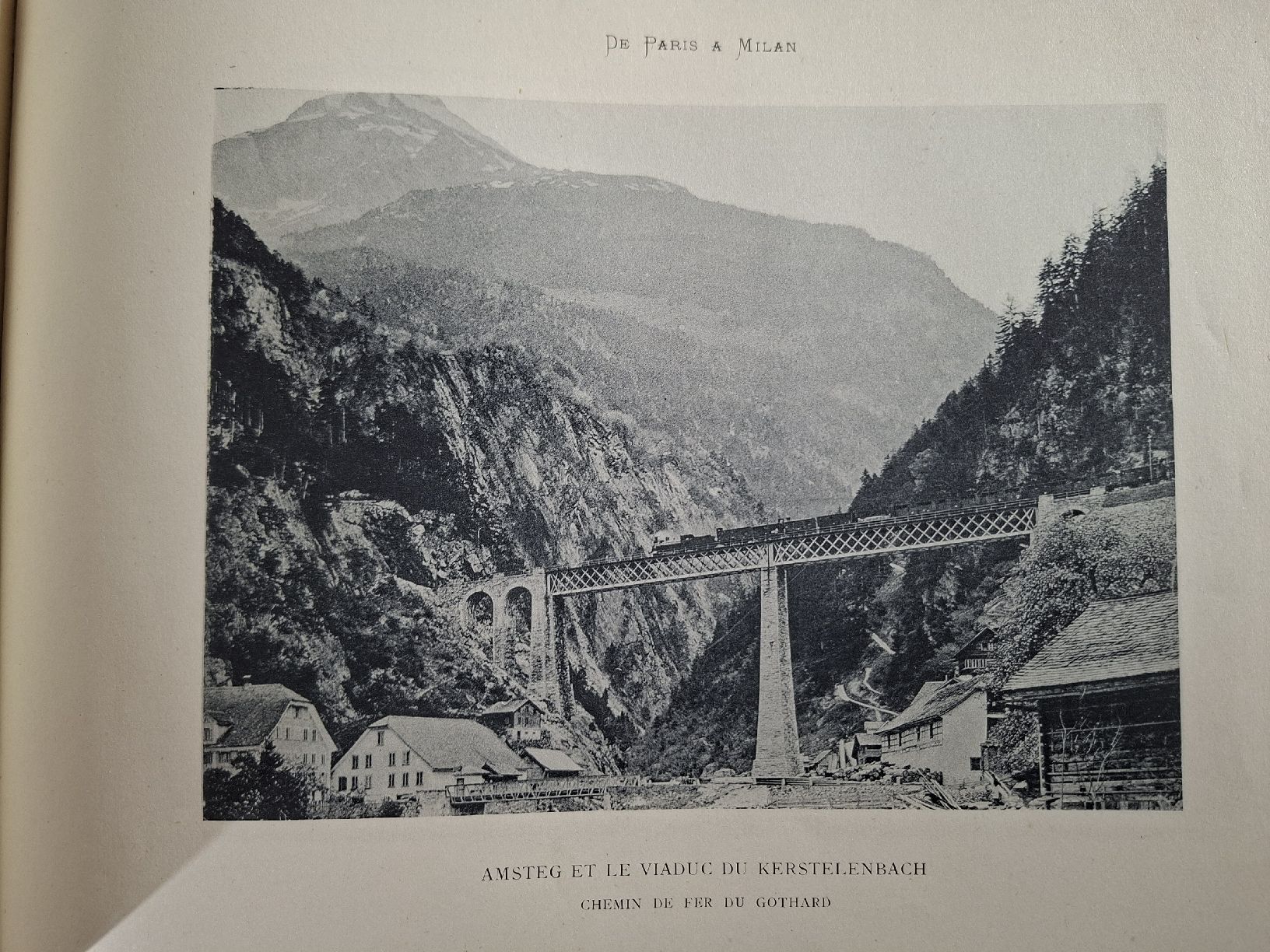 Bücher: antikes Buch, De Paris a Milan par le Gotthard – Gebraucht aus Grindelwald von carro5 5