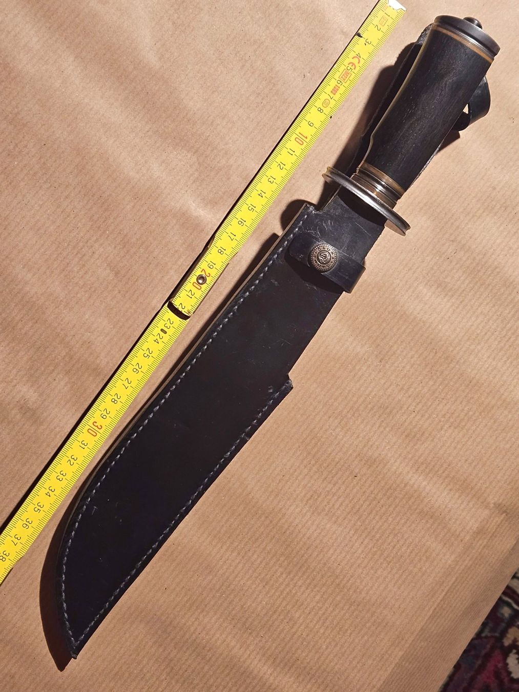 Besteck: BOWIE KNIVE , PFAUENAUG DAMAST ,39 CM. – Neu (gemäss Beschreibung) aus Maschwanden von OliverM05 3