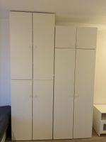 Grande armoire modulable blanche avec rangements