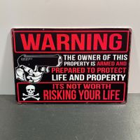🟣 SCHILD ACHTUNG WAFFE PISTOLE USA ARMEE MILITARIA PISTOL