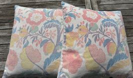 Zara Home ® Sofakissen mit Blumenmotiv, 45x45cm (2 Stück)