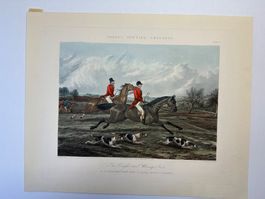 Antike Radierung „Fores’s Hunting Sketches“ 1859 H. Alken