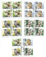 2014 Sondermarken .Wildtiere auf Papier mitAusgabetagstempel