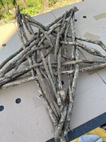 Rustikaler Deko Stern aus Holz, Handarbeit