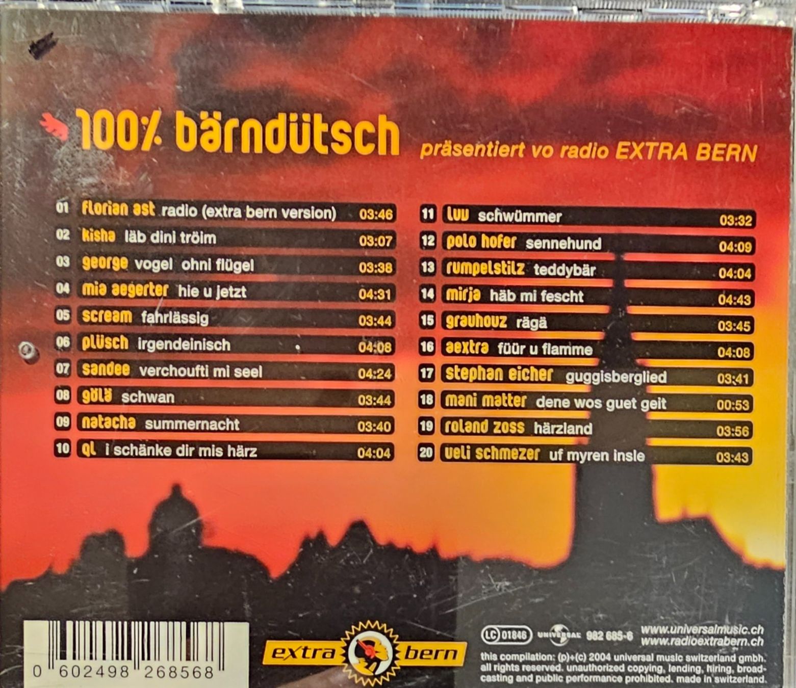 CDs: Various – 100% Bärndütsch – Gebraucht aus Wahlen b. Laufen von Cg10 1