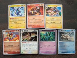 7-teiliges Set englischer Pokémon-Karten 