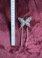 Haarnadel Schmetterling mit Strass für festliche Frisuren