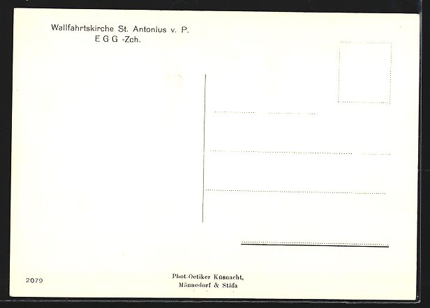 Ansichtskarten: Egg, Wallfahrtskirche St. Antonius v. P. – Gebraucht aus Berlin von bartko-reher 1