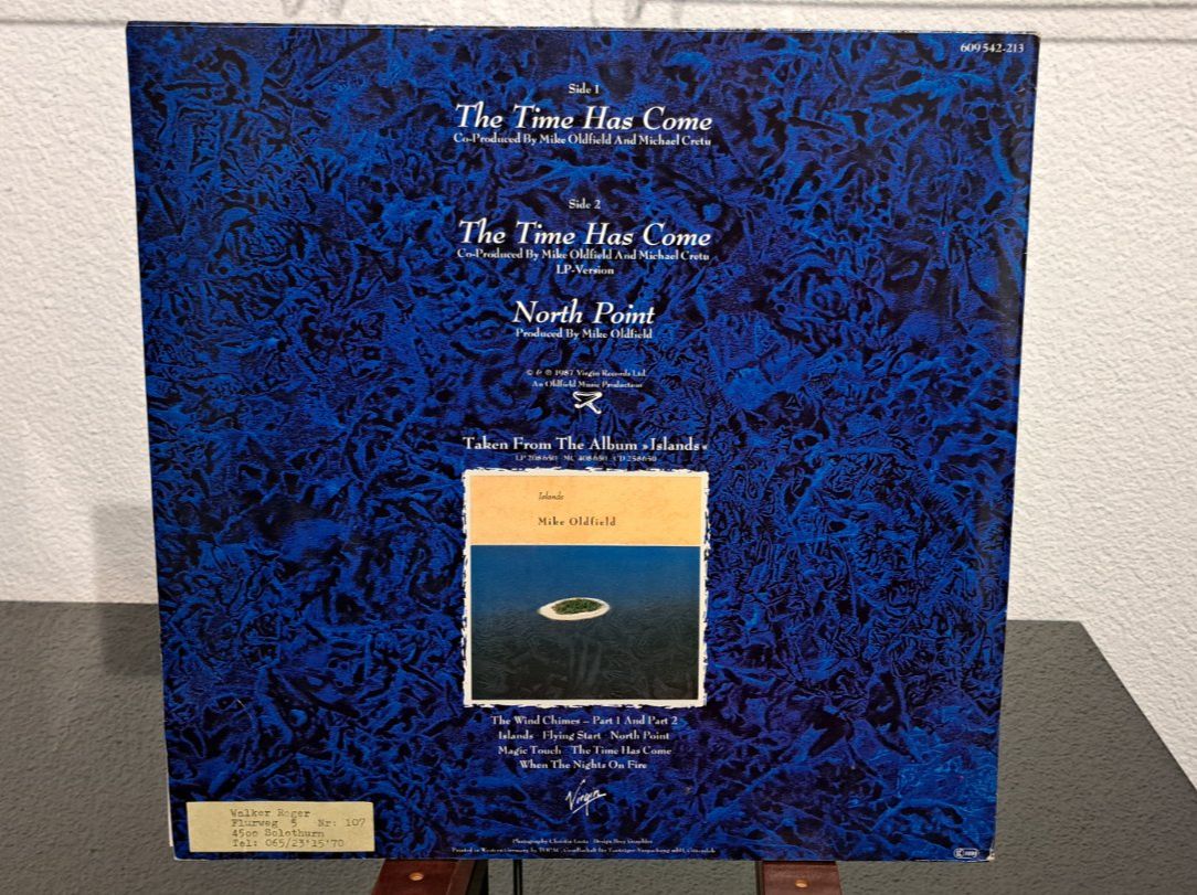 Dischi in vinile: Mike Oldfield - The Time Has Come Maxi-Single VG/VG+ – Usato da Günsberg venduto da Fleder4 1