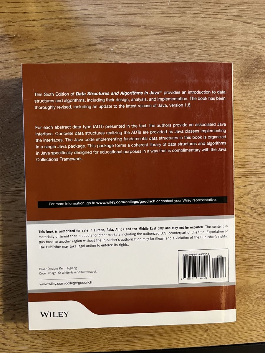Bücher: Data Structures & Algorithms in Java - 6th Edition – Neu (gemäss Beschreibung) aus Chur von  1