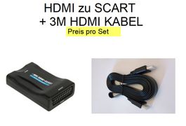 HDMI zu Scart Adapter + 3M Kabel