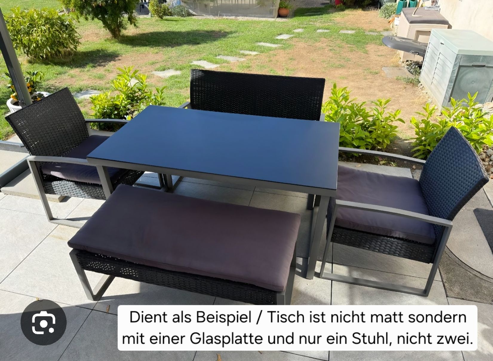 Set di tavolo e panche: Garten-Sitzgruppe 4-teilig – Nuovo (secondo la descrizione) da Bern venduto da Monaluna 5