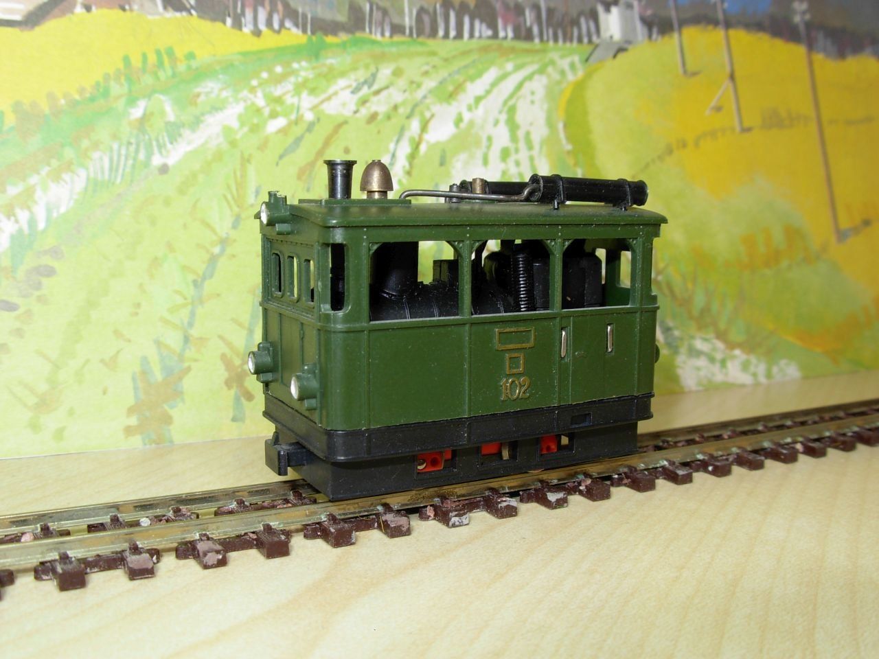 Egger-Bahn Modellini di ferrovie: H0e: EggerBahn Dampflok grün – Usato da Oberrieden venduto da Hobbyschiff