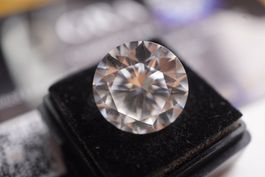 Moissanite 12ct.! Gigant Farbe D VVS1 Excellent Cut ink Zert