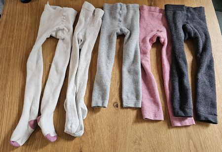 Set 5 Kinderstrumpfhosen Gr. 104 diverse Farben