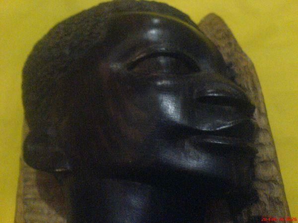 Sculture & Statue: afrikanischer Kopf aus Holz – Usato da Oftringen venduto da andrax 1