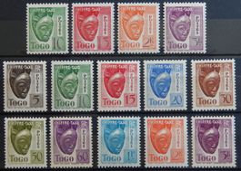Togo Franz. Kolonie Porto ex. Kat. 23-37 * 1941/44