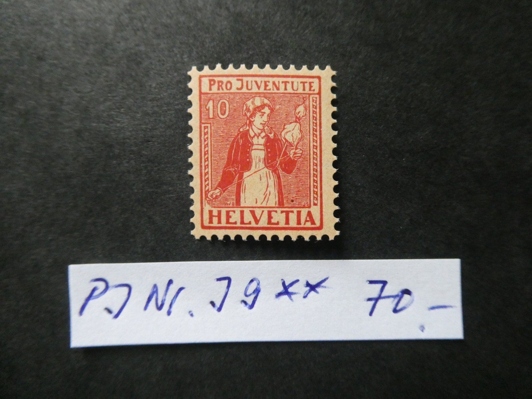 Tutti i francobolli: Pro Juventute 1917 Nr. J9 postfrisch – Usato da Lausen venduto da Herbamare01