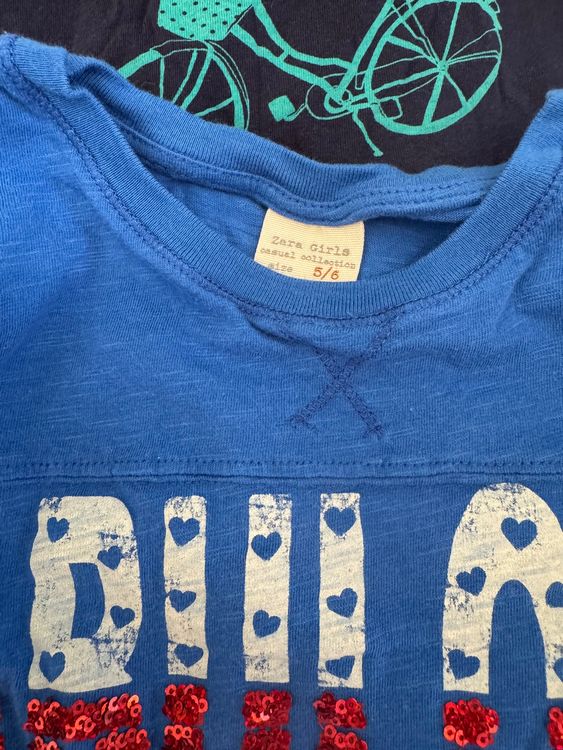 Lotti & Set di vestiti: 14 Mädchen T-Shirts (Zara, GAP, HM) SZ 5-6, Gr. 116/122 – Usato da Zürich venduto da kitvonharbs 3