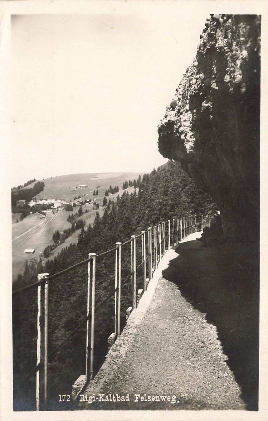 Cartoline postali: Rigi kaltbad felsenweg – Usato da Biasca venduto da Blenio71
