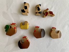 Hühner und Hasen Trauffer Holztiere