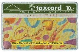 Taxcard 010G_03274, (K-90/27A) Volksbank Geburtstagscard