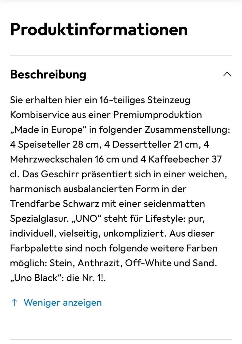 Set di piatti: Keramik- Geschirr-Set matt schwarz – Usato da Gossau ZH venduto da Celestino_2.0 4