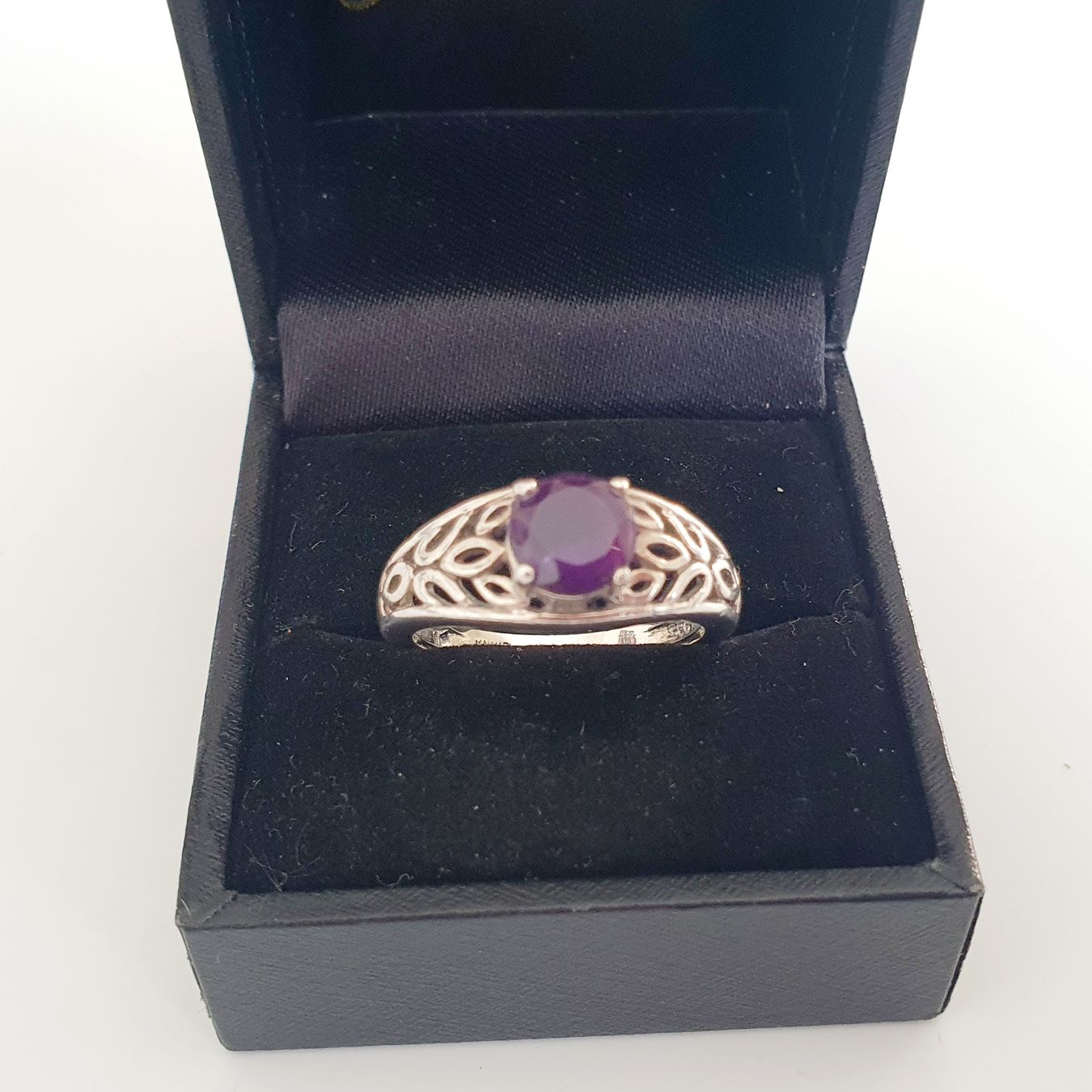 Anelli: Silberring mit Amethyst Edelstein - Grösse 18.2 mm💍 – Usato da Kreuzlingen venduto da Wunderkiste123 9