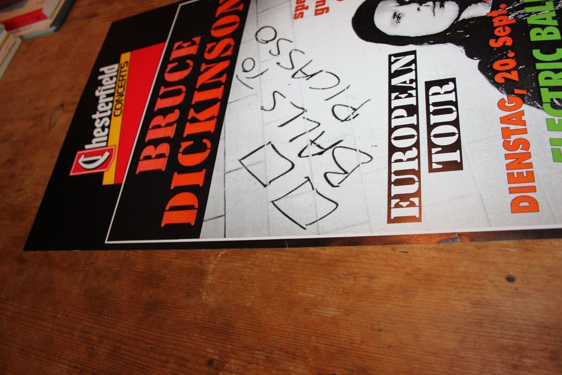Dischi in vinile: BRUCE DICKINSON Konzert Poster 1994 ORGINAL motorhead – Usato da Pfaffhausen venduto da mono_rec 4