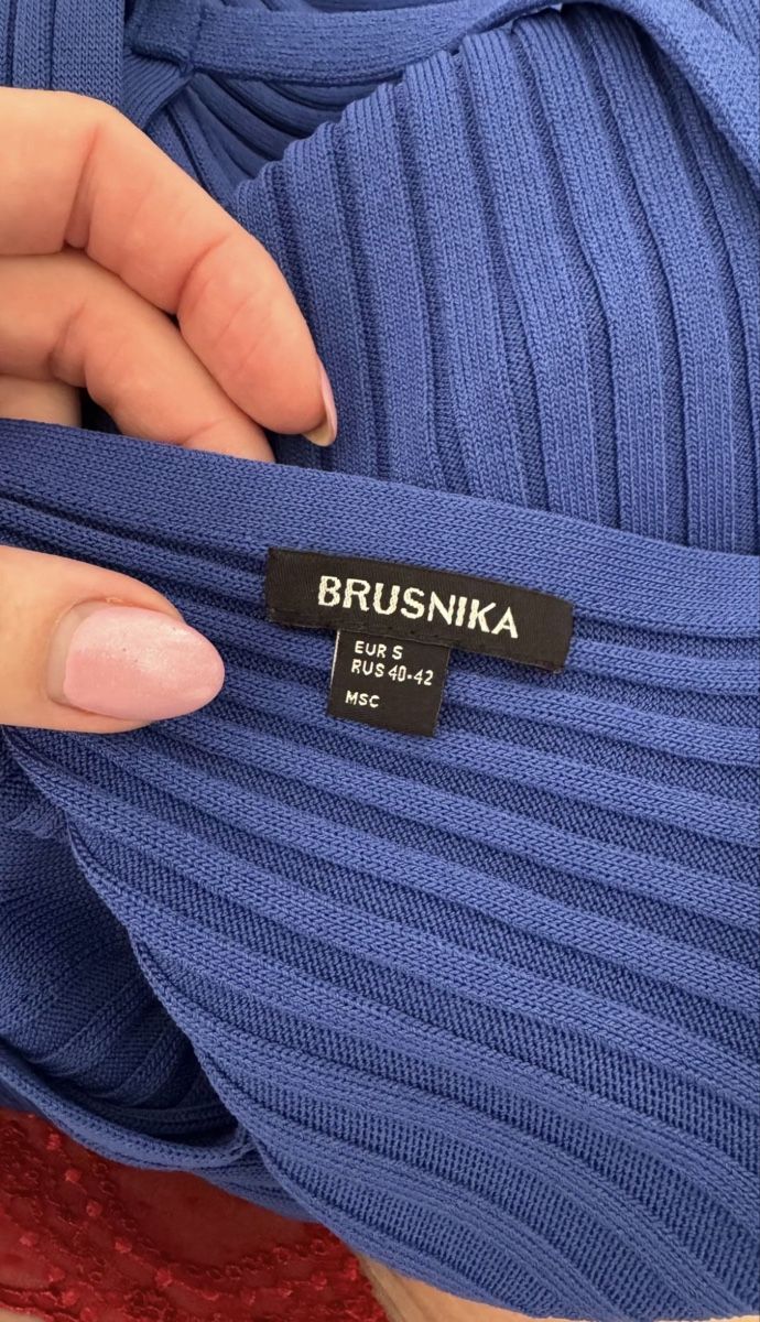 Vestiti: Rippstrick Kleid blau Grösse M neuwertig – Nuovo (secondo la descrizione) da Altendorf venduto da Ro 4