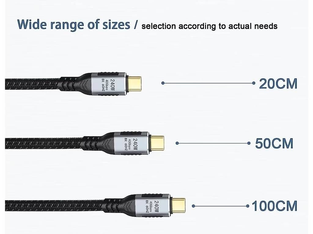 Cavi: PowerGuard USB C  USB C Kabel / 1 M / USB 4 / 240 W – Usato da Muttenz venduto da weg_tp6d 4