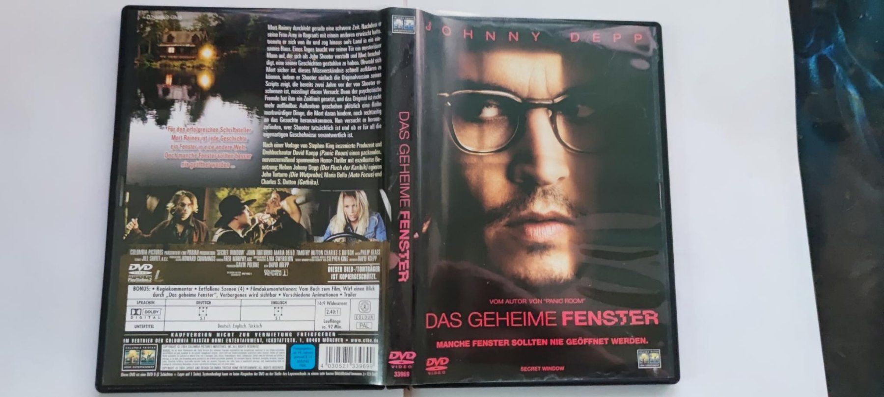 Alle DVDs: Das geheime Fenster – Gebraucht aus Laufenburg von Toni5010