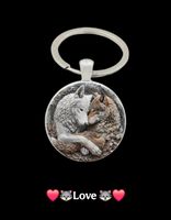 Schlüsselanhänger Wolf-Liebe🐺❤️/Neu