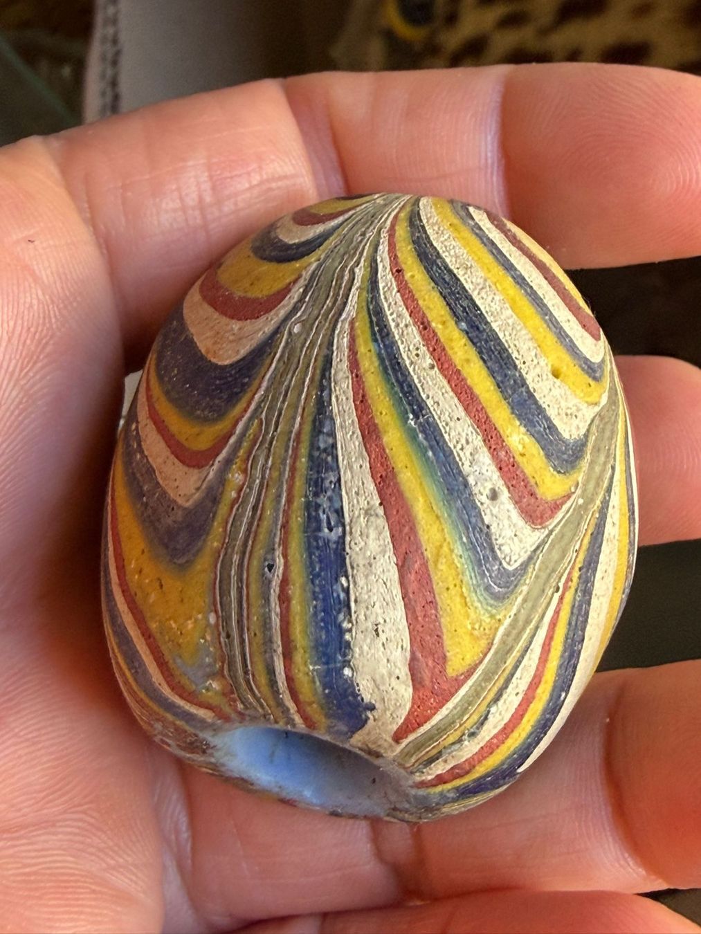 Perle (finte): Seltene grosse Amulett Perle Glasperle – Usato da genève venduto da Isarath 4