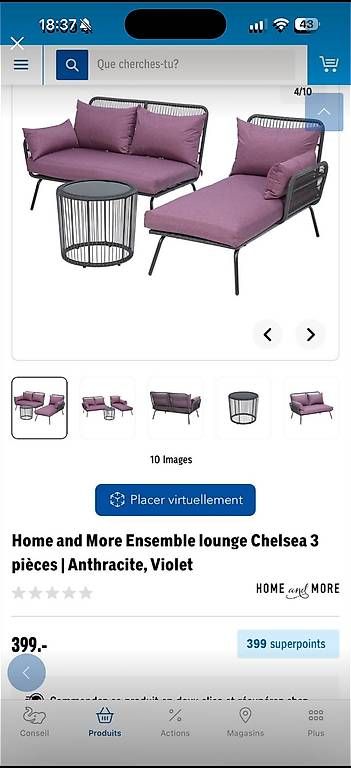 Sofas: Canapé de jardin  – Neuf avec emballage d'origine à Monthey par jen_5bgh 2