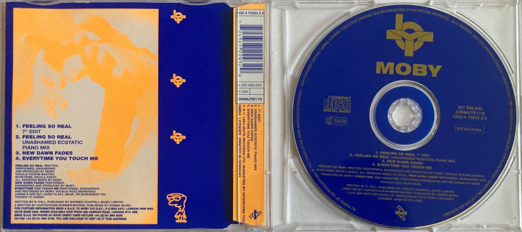 CD: MOBY FEELING SO REAL – Usato da Poliez-Pittet venduto da Newtown-Records 1