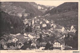 Langenbruck BL // 1915 Gesamtansicht mit Kurhaus