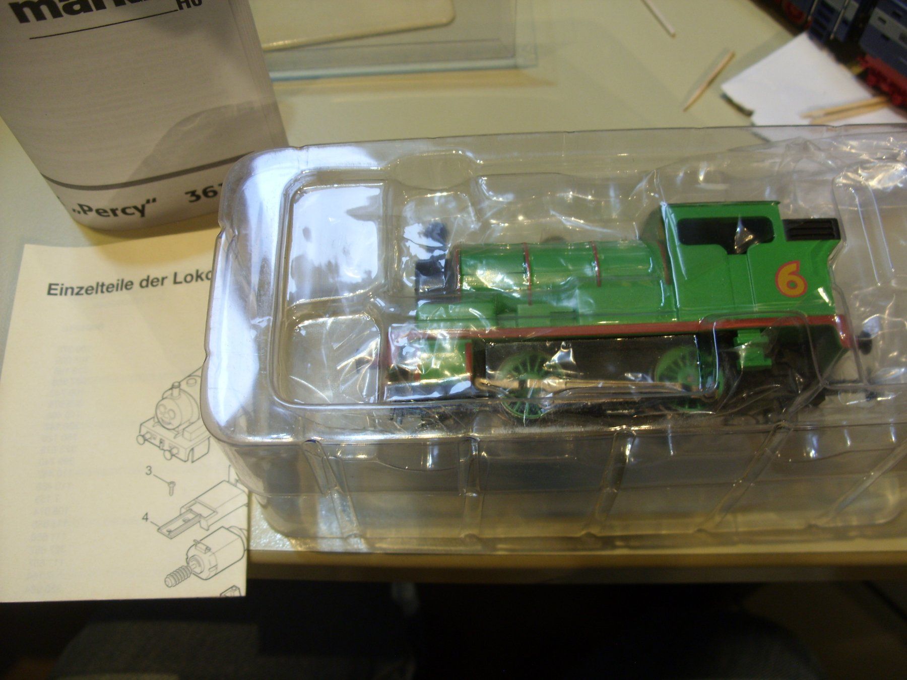 Märklin Modellini di ferrovie: Märklin H0  Percy WS digital plus 2 Wagen – Usato da Untersiggenthal venduto da Gumel50 3