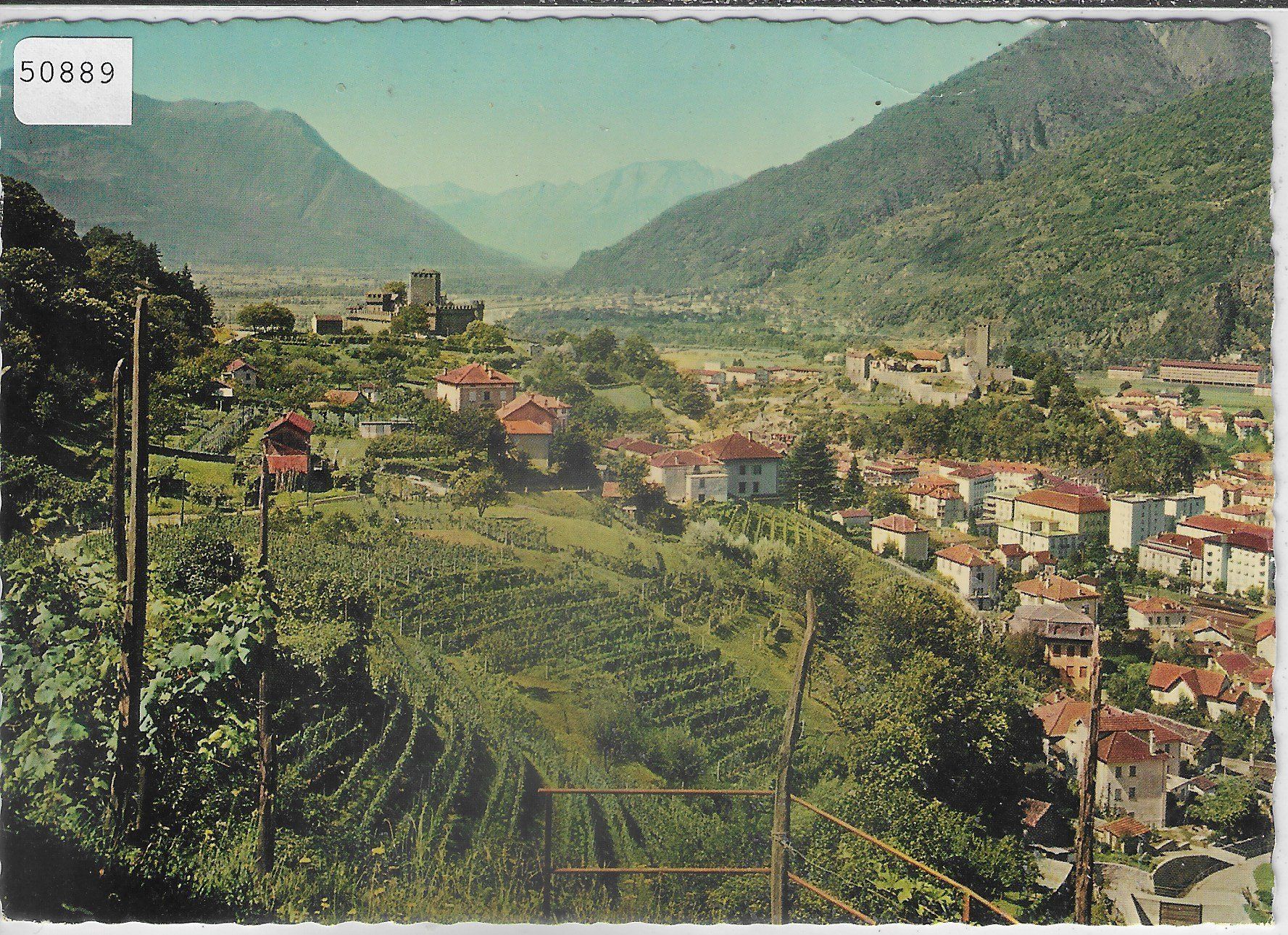 Ansichtskarten: Bellinzona - Teilansicht – Gebraucht aus Ettingen von Kartenplanet