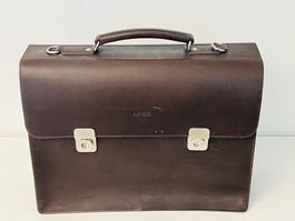 BREE Leder Aktentasche 40x30x13cm - Handarbeit, ca. Jg. 2000