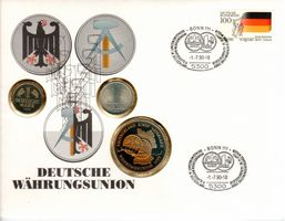 Münzbrief, deutsche Währungsunion