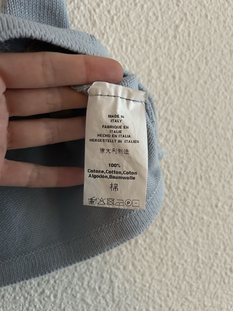 Brandy Melville Top: Top Brandy Melville Argyle bleu clair - Taille Unique – Usato da Morges venduto da cat_6cm9 2