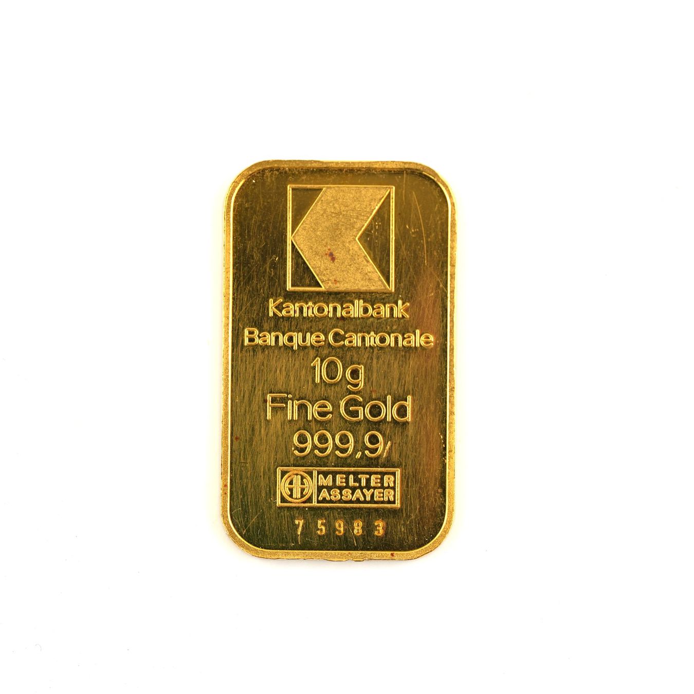 Edelmetalle: 10g Goldbarren – Gebraucht aus Basel von Edelmetallhaus.com