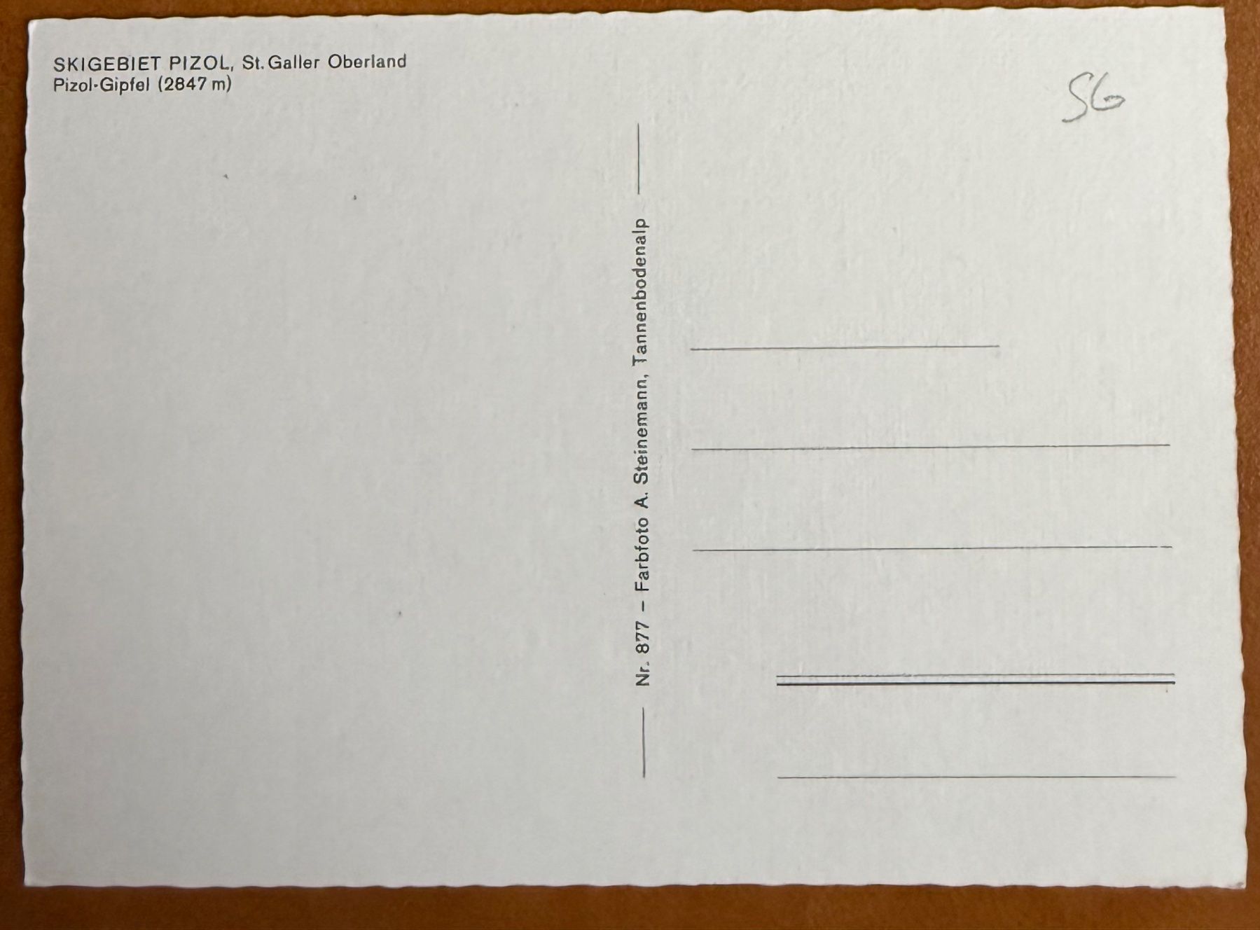 Cartoline postali: AK: Skigebiet Pizol – Usato da Lutry venduto da Ediego 1