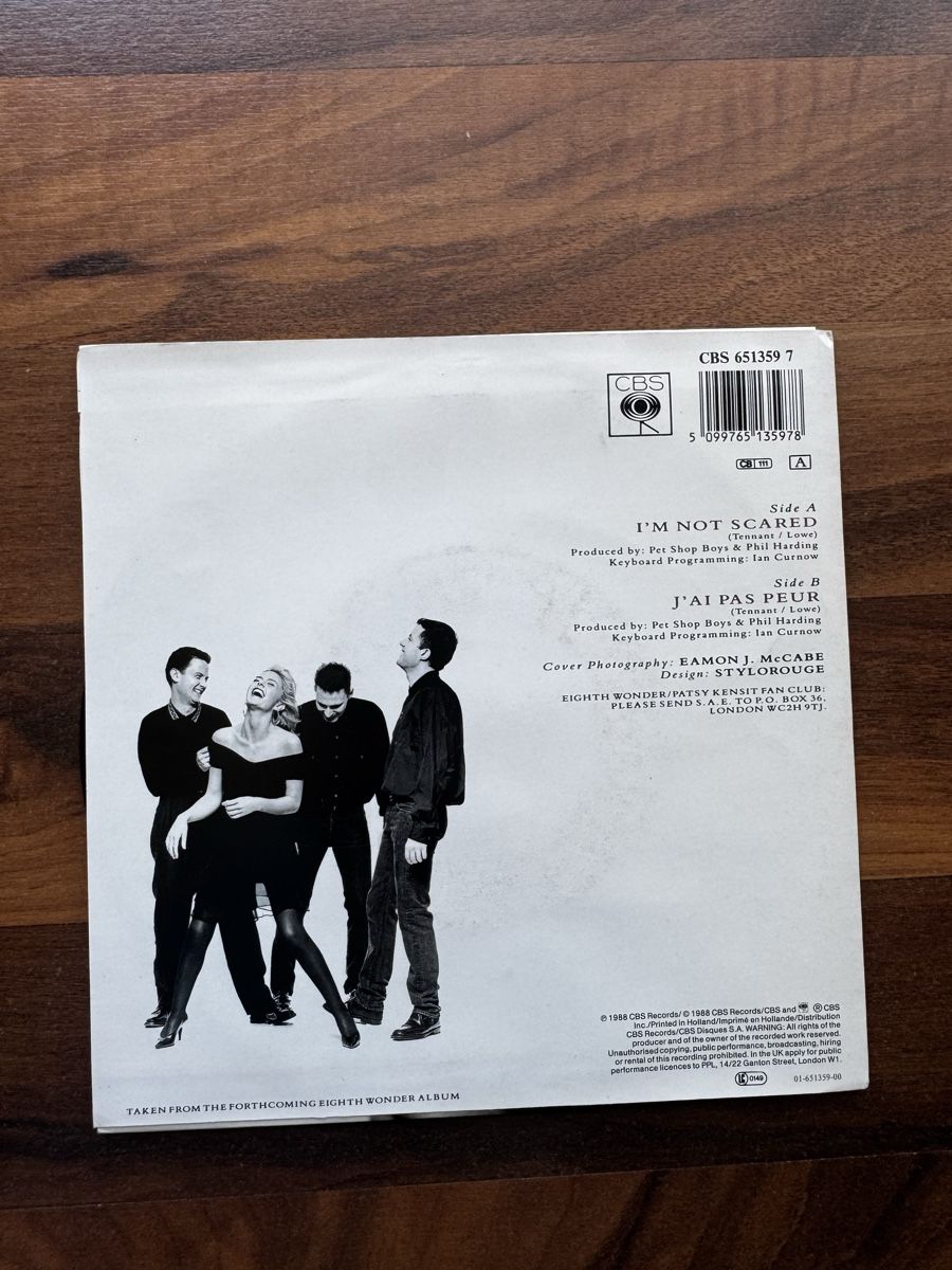 Dischi in vinile: Eighth Wonder - I'm Not Scared - 1988 - 7" Single - 80s – Usato da Rorbas venduto da BlackstarRecords 1