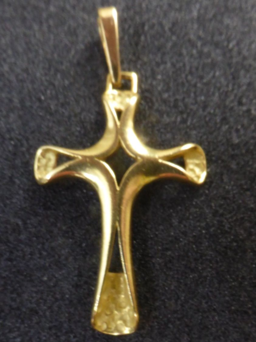 Ciondoli: Croix en or 750 jaune – Usato da Porrentruy venduto da Tic-Time 1