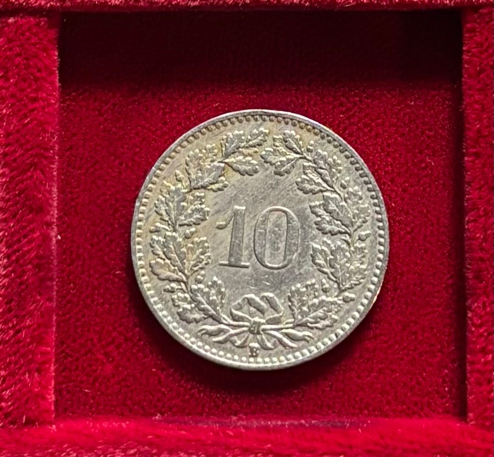 Alle Münzen: Schweiz 10 Rappen 1925 B ss - vzgl Libertaskopf – Gebraucht aus Speicher von CH-Schatzkammer 1