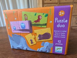 DJECO Duo-Puzzle „Mama und Baby" - neuwertig, ab 2 Jahre