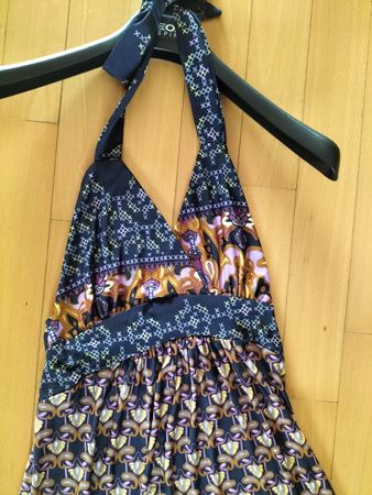 Damen Sommer, Maxi, Kleid Neckholder Gr. S/M